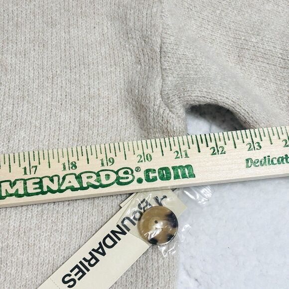 No Boundaries Super Soft Grandpa Cardigan Oatmeal Beige Women’s Sz Large Pockets - Picture 4 of 7
